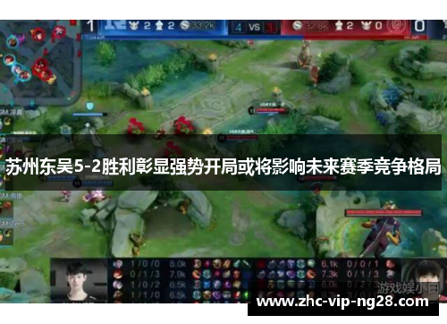 苏州东吴5-2胜利彰显强势开局或将影响未来赛季竞争格局 苏州东吴5-2胜利彰显强势开局或将影响未来赛季竞争格局